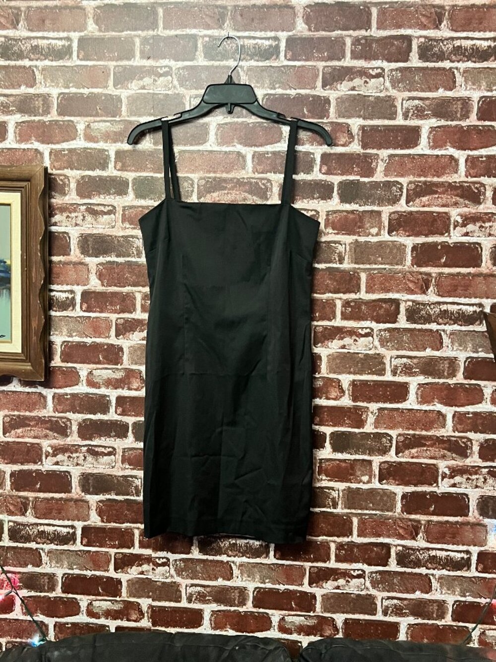 Ralph Lauren Black Square Neck Mini Dress